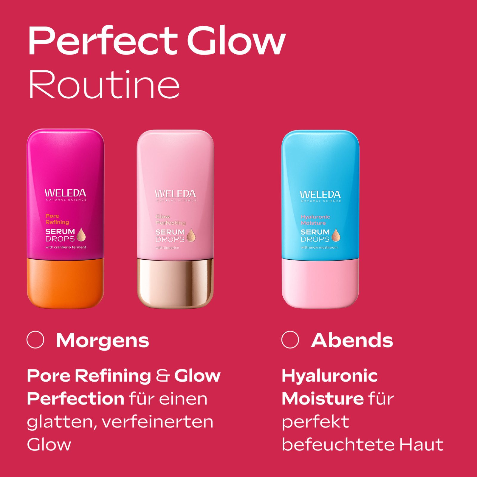 WELEDA Gesichtsserum PORE REFINING SERUM DROPS, verfeinerte Poren und einen strahlend ebenmäßigen, natürlichen Teint
