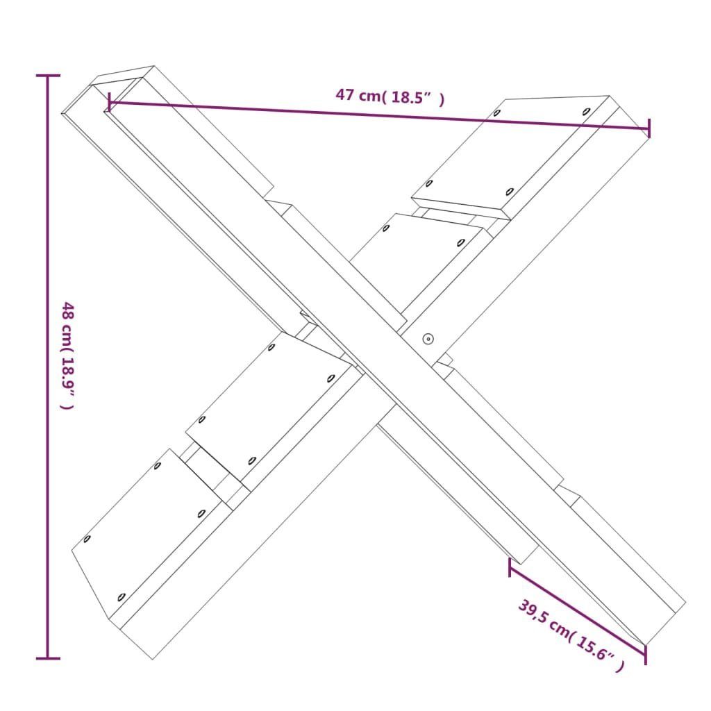 furnicato Kaminholzregal cm Massivholz 47x39,5x48 Kiefer, BxTxH:47x39.5x48 Kaminholzhalter cm