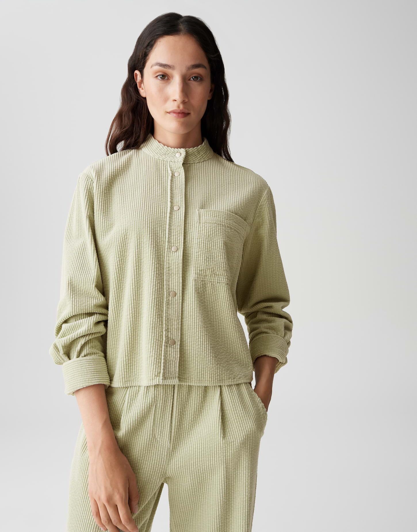 OPUS Langarmbluse FALVE Boxy aus Baumwolle lockere Passform, weicher Griff, günstig online kaufen