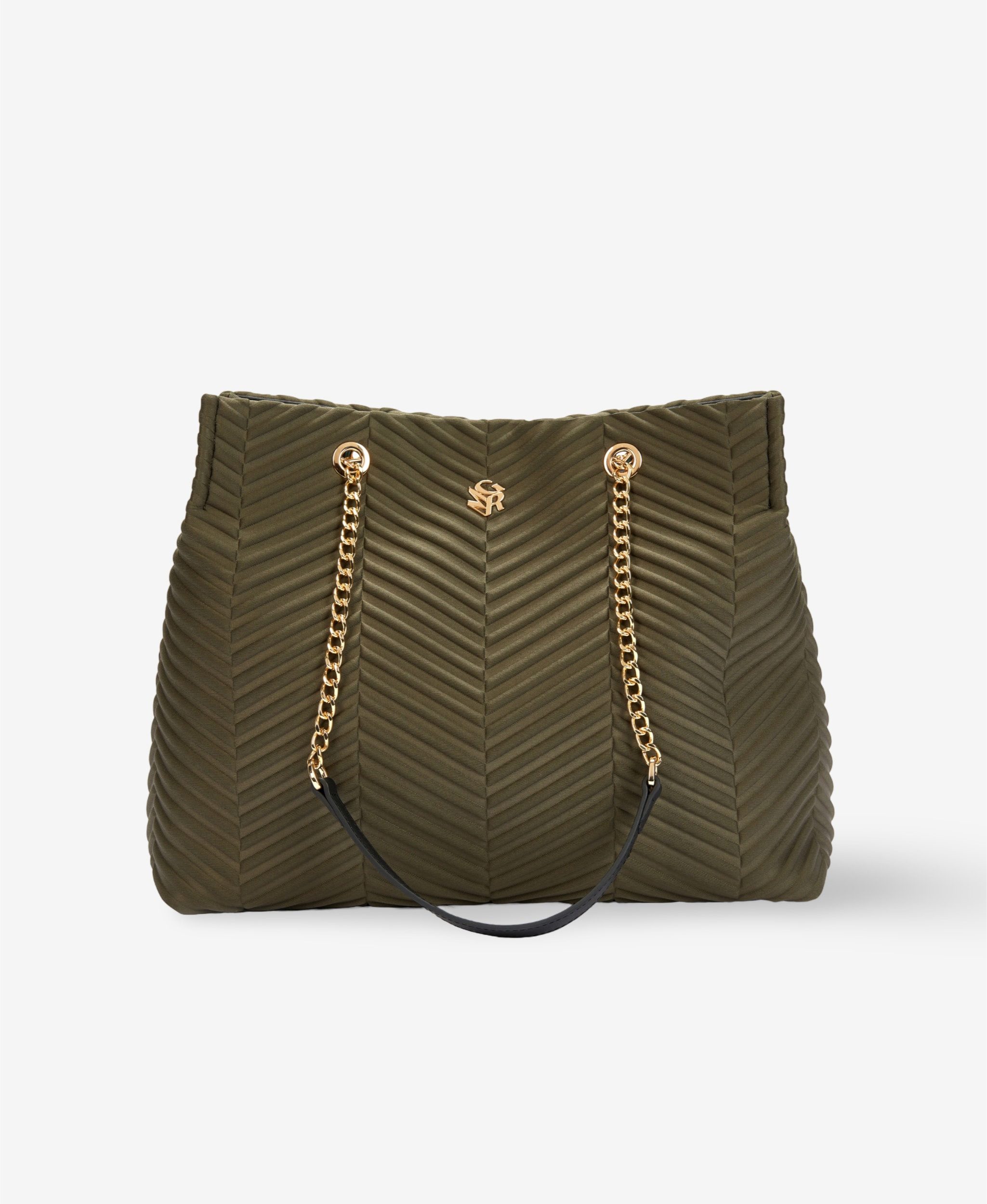 GLAMIRA Schultertasche DailyCompanion Grüne Schultertasche (1-tlg), echt Leder, mit geräumigem Hauptfach