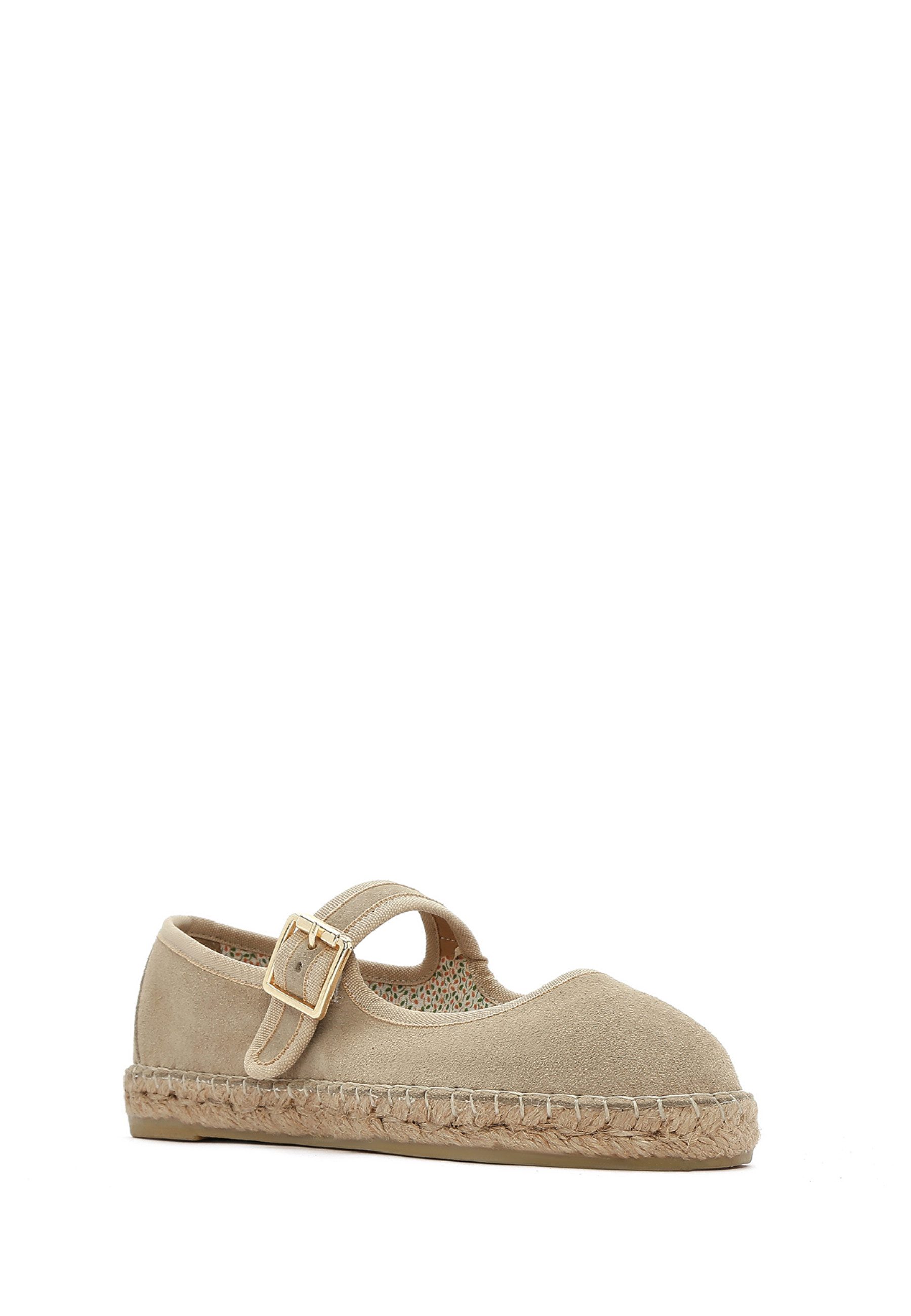 Derimod Espadrilles aus Wildlederimitat Lederfutter, Absatz 2 cm