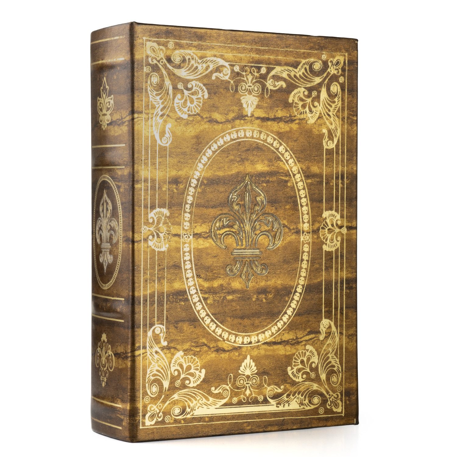 Moritz Etui Buchhülle Vintage mit Fleur-de-Lis und Geheimfach