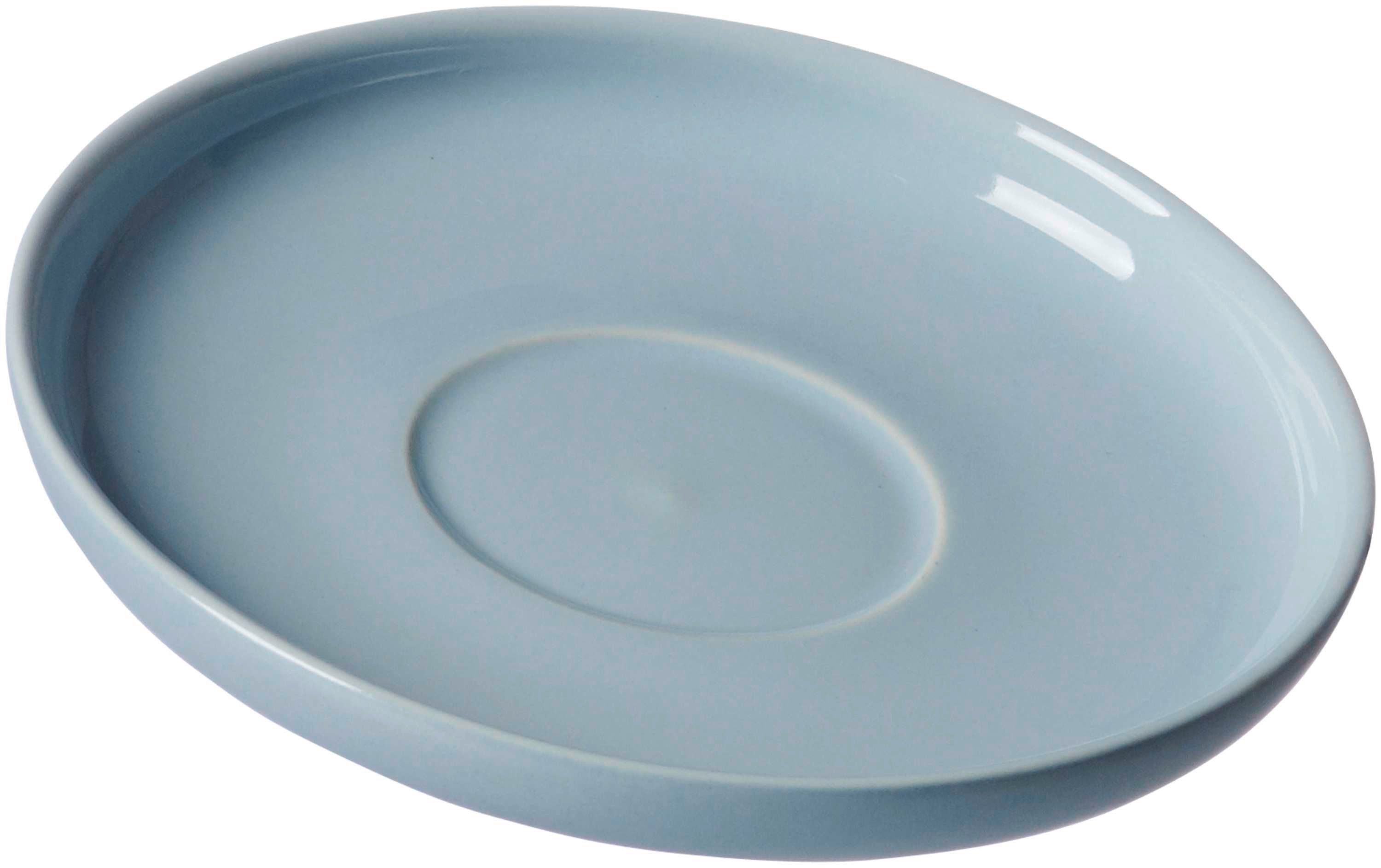 Ritzenhoff & Breker Untertasse Espresso Untertasse Jasper Keramik Geschirr graublau, (1 St)