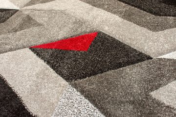 Teppich Pflegeleichter Teppich NIDD RUTH, Moderne Geometrie, KADIMA DESIGN, Rechteckig, Höhe: 12 mm