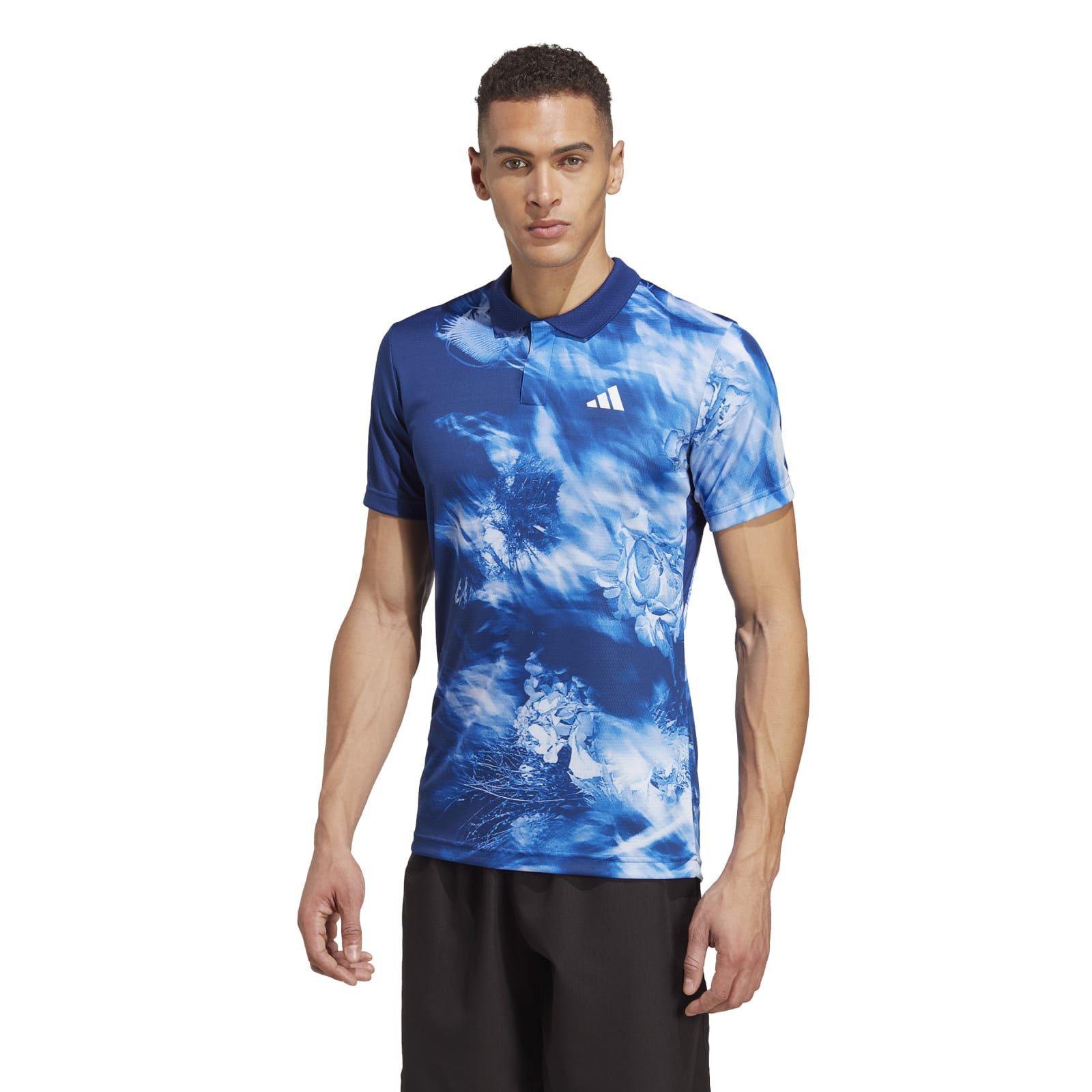 adidas Performance Poloshirt Melbourne Tennis Heat.Rdy Freelift blau Herren