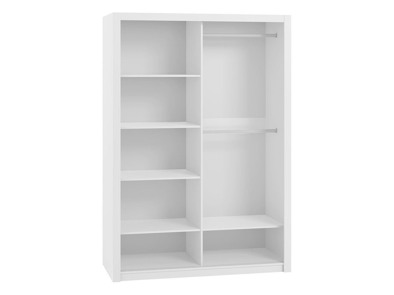 MIRJAN24 Kleiderschrank Bono SZ150 07 (mit 2-Schiebetüren) 2 Kleiderstangen, Frontspiegel