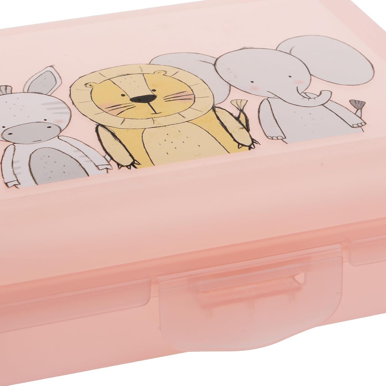 3-tlg., x Brotdose lebensmittelecht, Klappdeckel (Set, Spülmaschinengeeignet, 5cm praktischem 15 mit Kinder, ohne Centi Klickverschluss Rosa), Lunchbox BPA, Brotdose 12 Kunststoff, x Farbe: