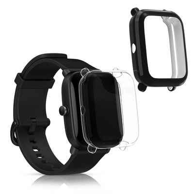 kwmobile Smartwatch-Hülle 2x Schutzhülle für Huami Amazfit A1608 / Bip U / Bip U pro, Fitness Tracker Gehäuse Hülle klar