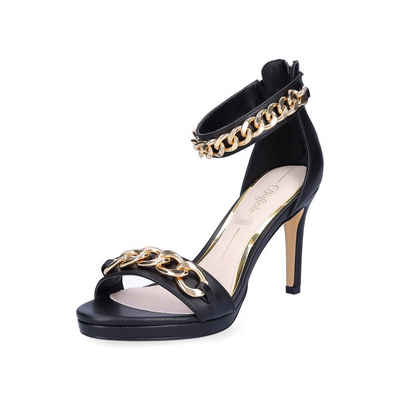 Buffalo Buffalo Damen Sandalette vegan schwarz gold Sandale