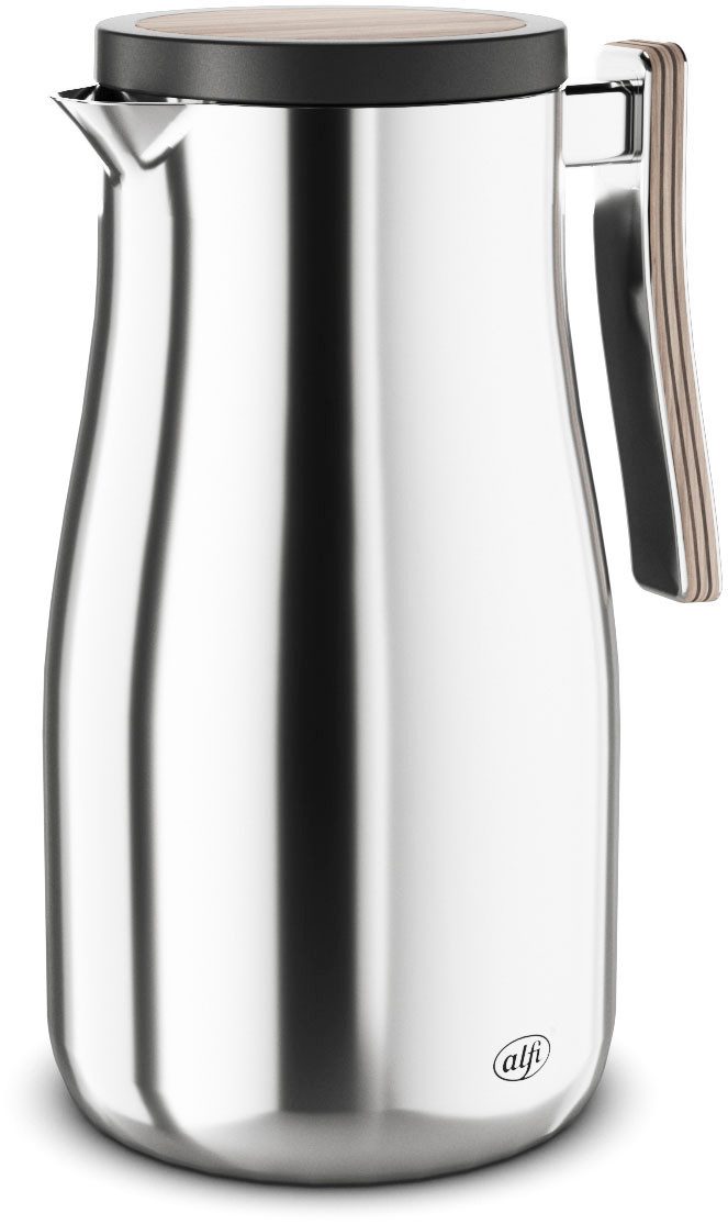Alfi Isolierkanne STUDIO ALLURE, aus doppelwandigem Edelstahl, 1 l, (1-St), 12h heiß & 24h kalt, ergonomischer Griff, große Öffnung