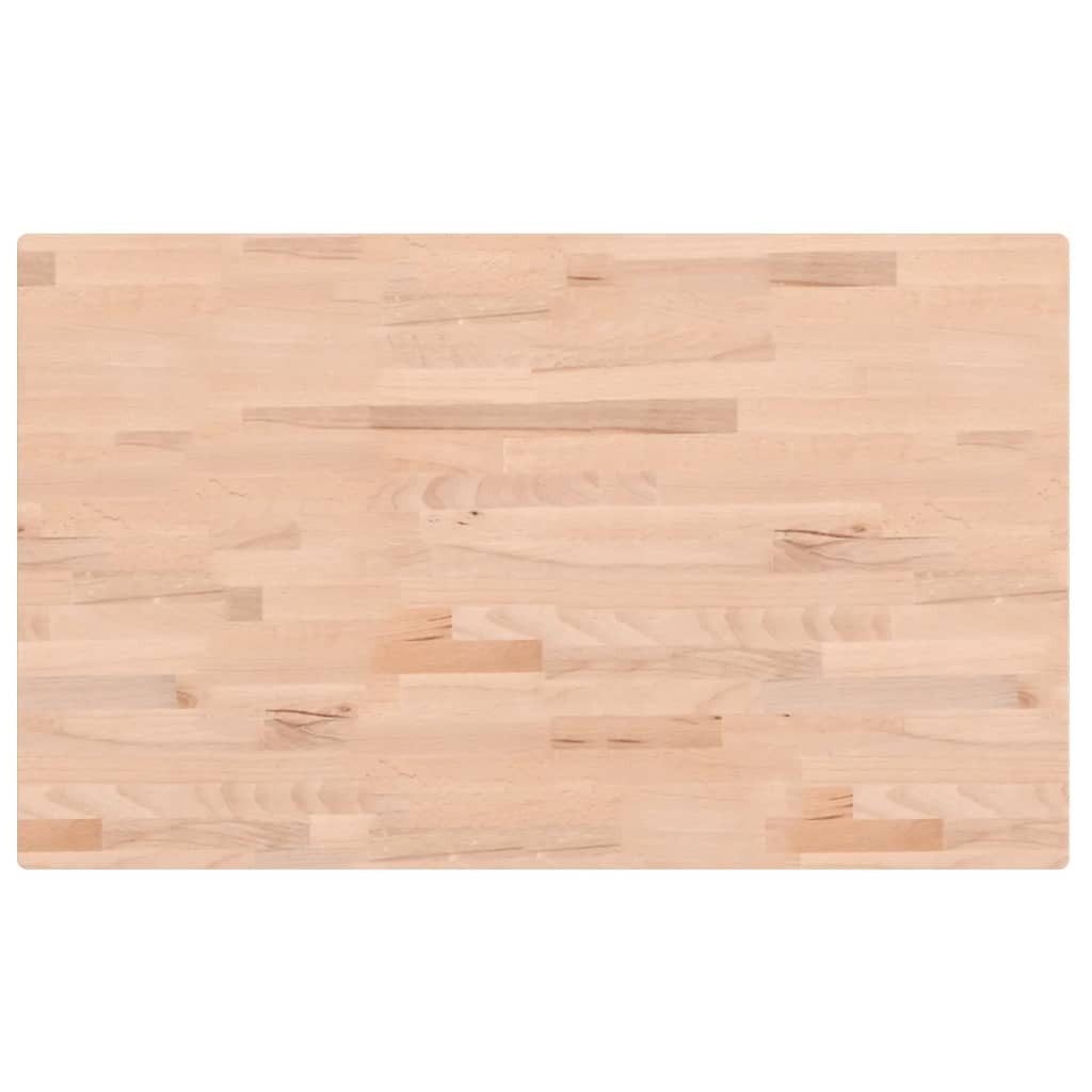 vidaXL Tischplatte, 100x60x2,5 cm Rechteckig Massivholz Buche