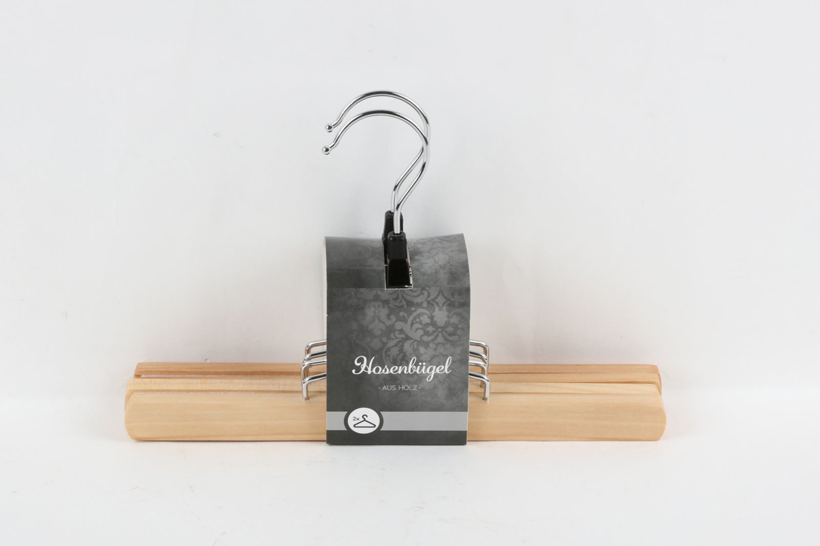 BURI Kleiderbügel 12x 2er-Set Holz-Hosenbügel 24 günstig online kaufen