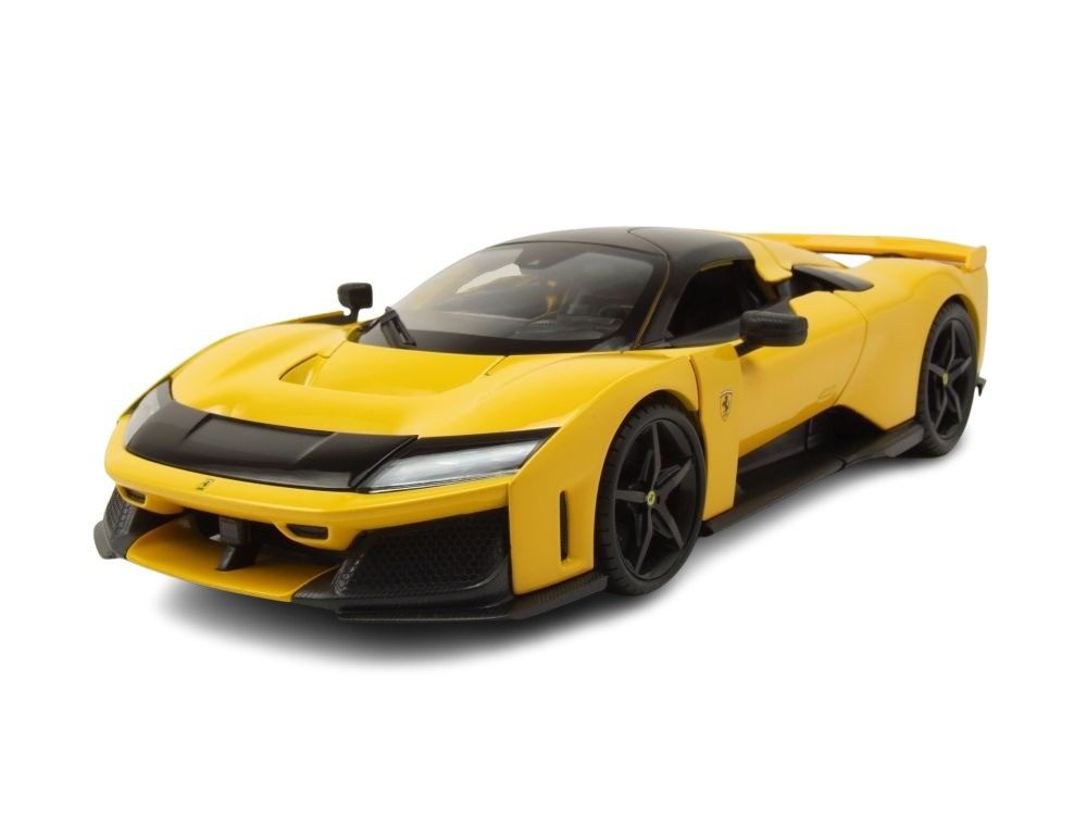 Bburago Modellauto Ferrari F80 2024 gelb, Maßstab 1:18