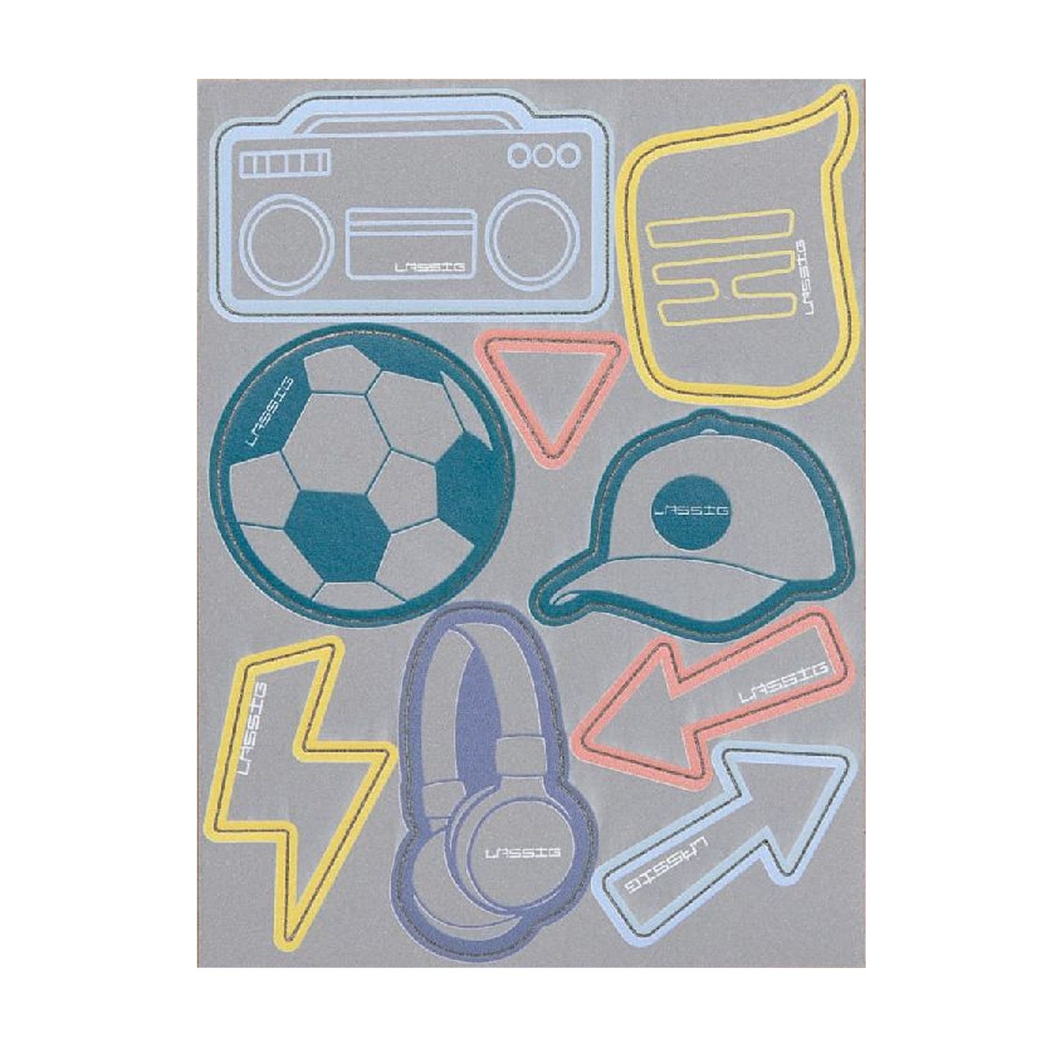 LÄSSIG Reflektor-Aufkleber Reflective Sticker Football