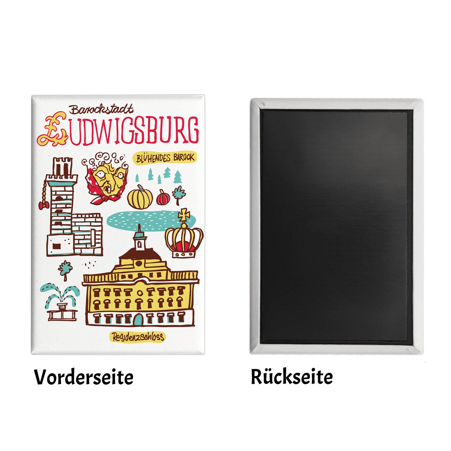 Thumbnail - speecheese Magnet Ludwigsburg Wimmelbild Souvenir Magnet