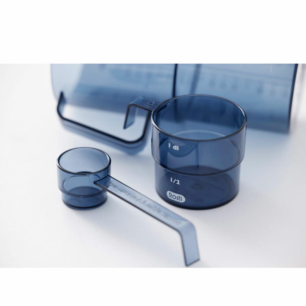 ROSTI Messbecher Deziliter Mensura Dusty Blue, 100 ml, SAN-Kunststoff