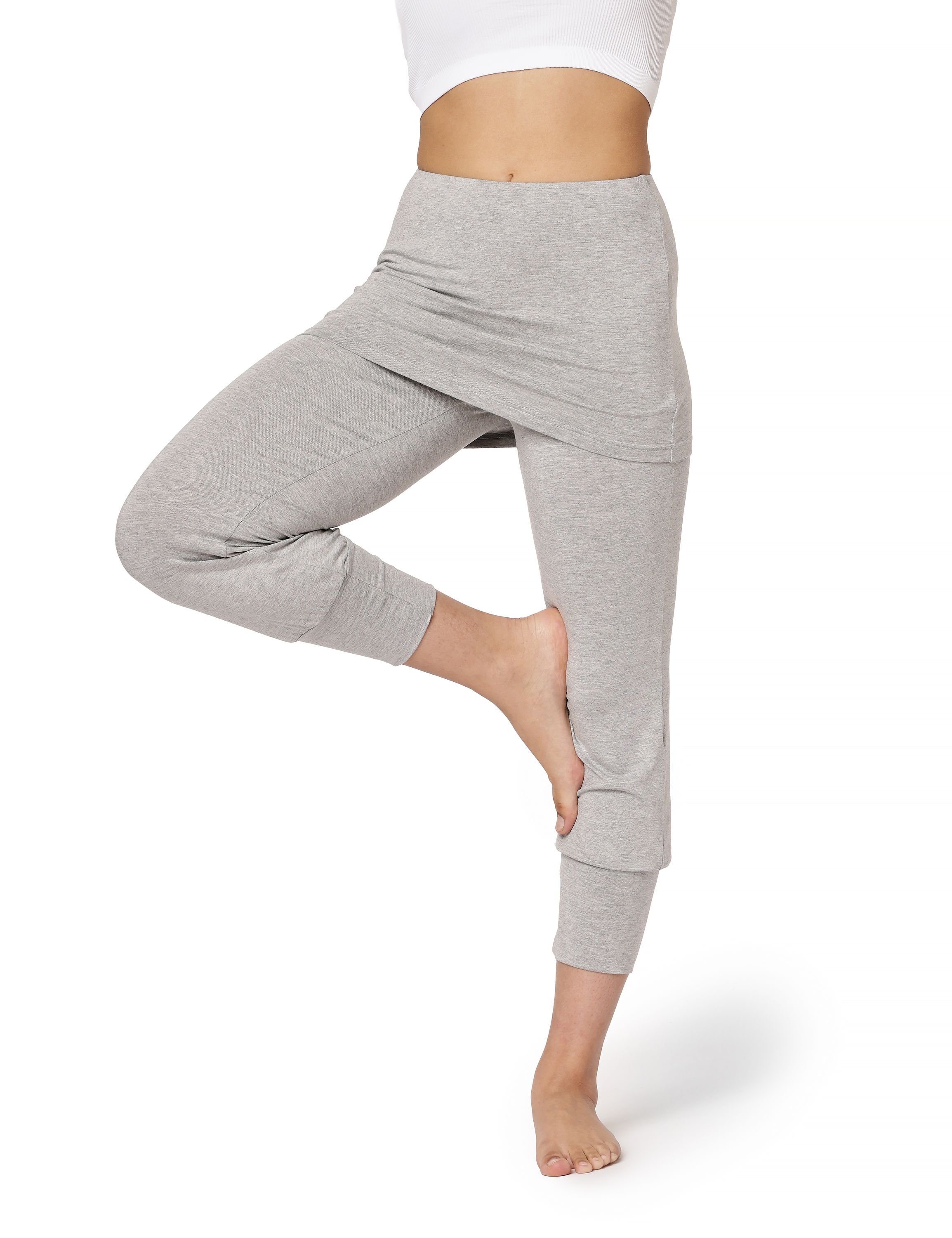 Bellivalini Leggings Yoga Leggings Damen Yogahose mit Rock 3/4 BLV50