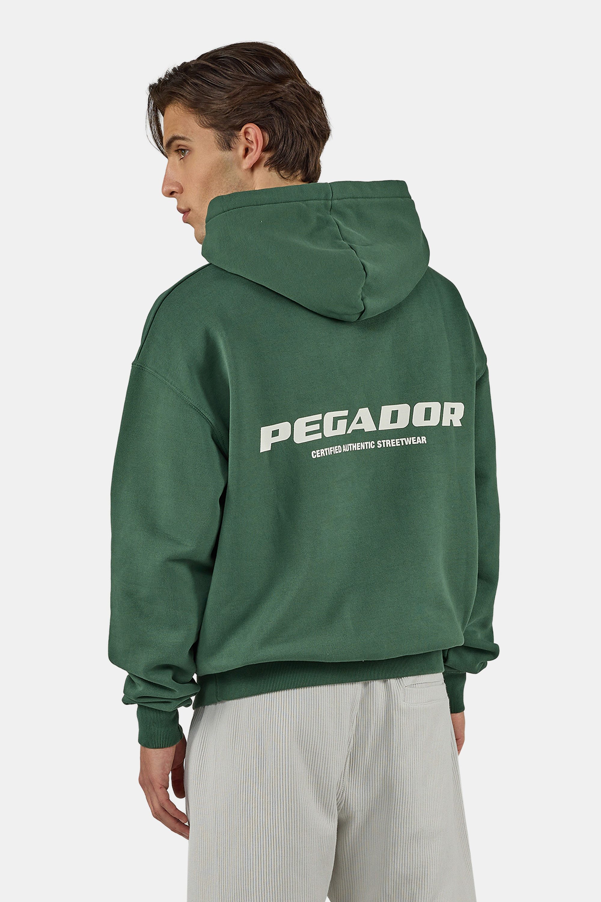 PEGADOR Kapuzensweatshirt COLNE LOGO OVERSIZED HOODIE Baumwollmischung, oversize