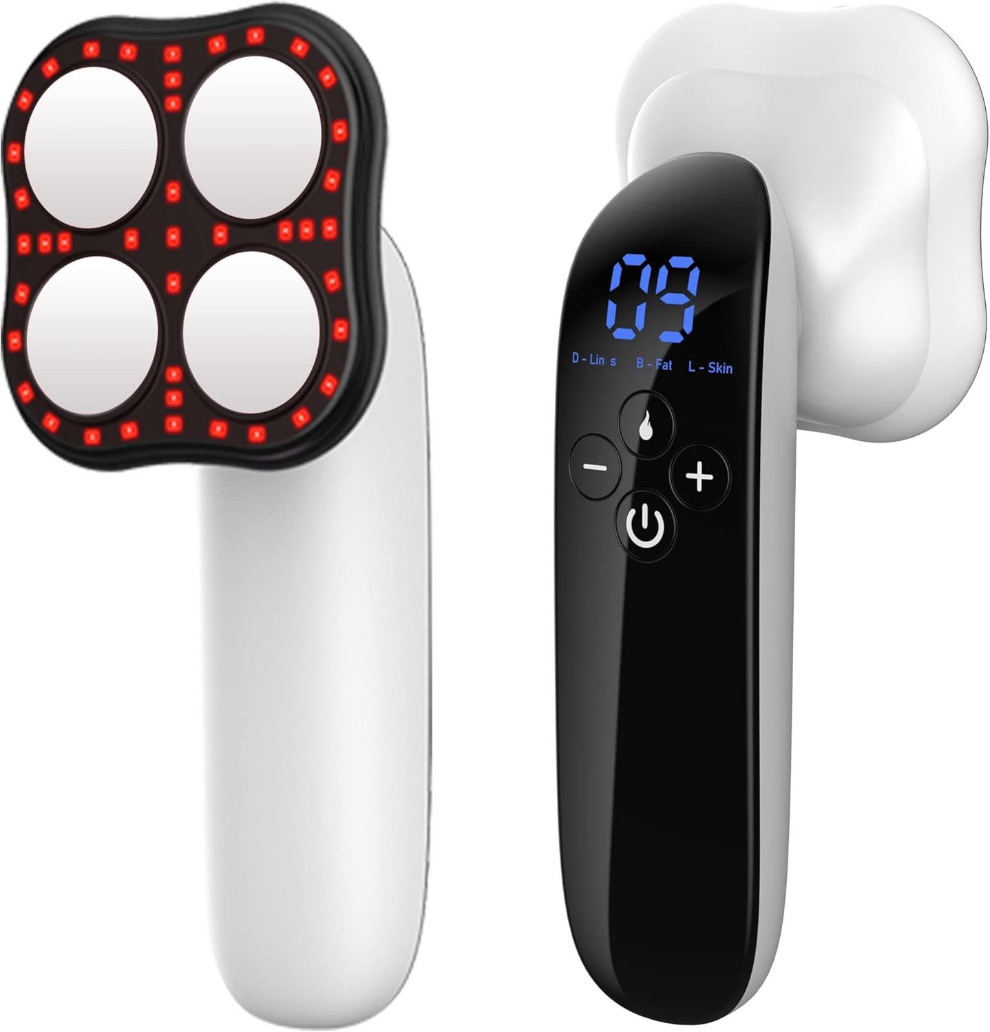 feinlux Massagegerät Massagegerät Massagegerät Ultraschall, Packung, Verbessertes Körpermassagegerät zur Hautstraffung, für Bauch, Oberschenkel, Hüfte, Bein