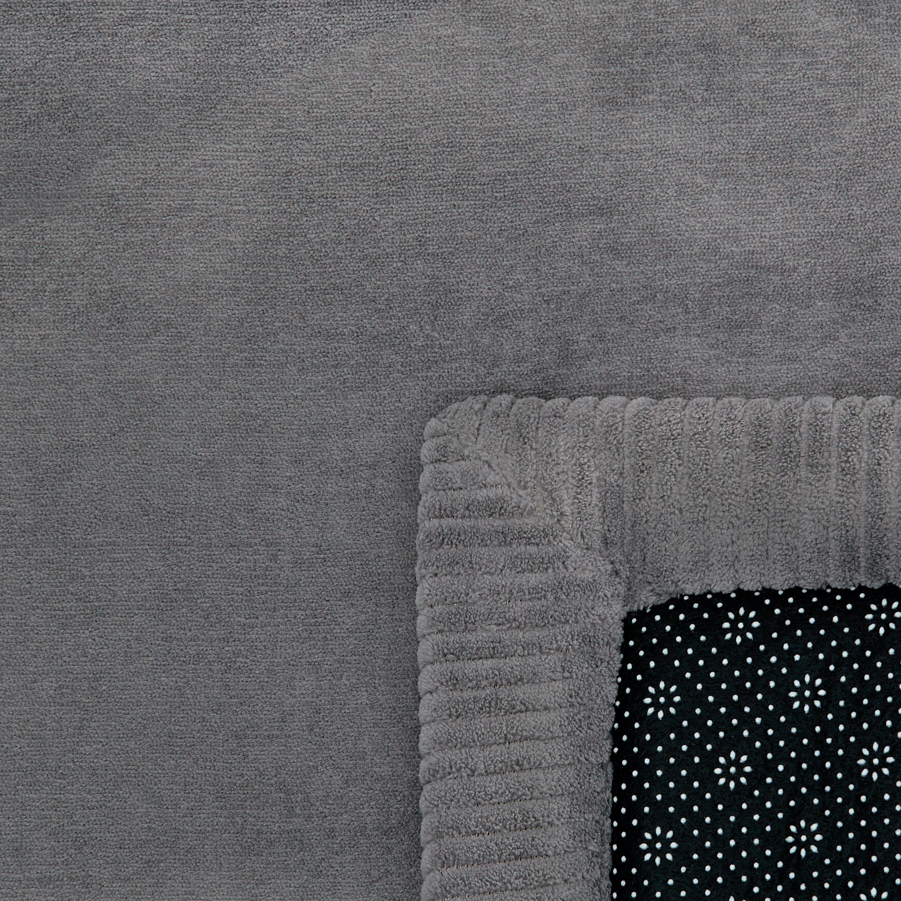 Teppich Tatami 475, Paco grau 24 mm, Uni-Farben, Höhe: waschbar Memory Foam, Kurzflor, mit Home, rechteckig