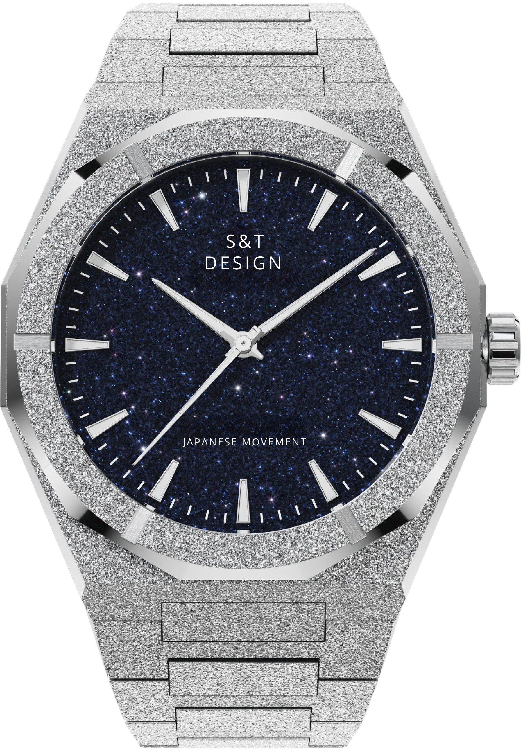 S&T Design Quarzuhr Armbanduhr Herrenuhr Frosted günstig online kaufen