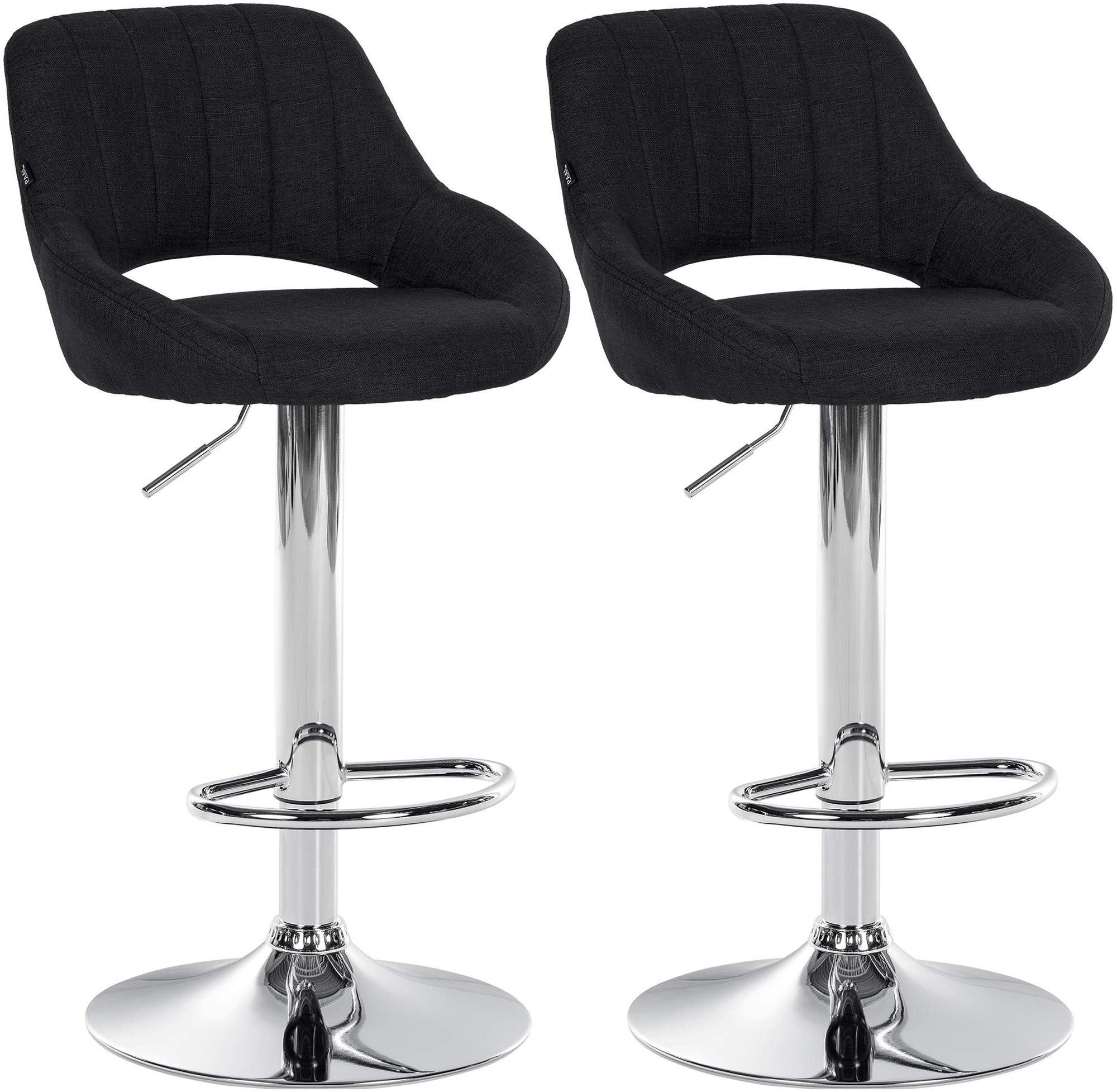 CLP Barhocker Milet Stoff (2er Set, 2 St., 2er), höhenverstellbar und drehb günstig online kaufen
