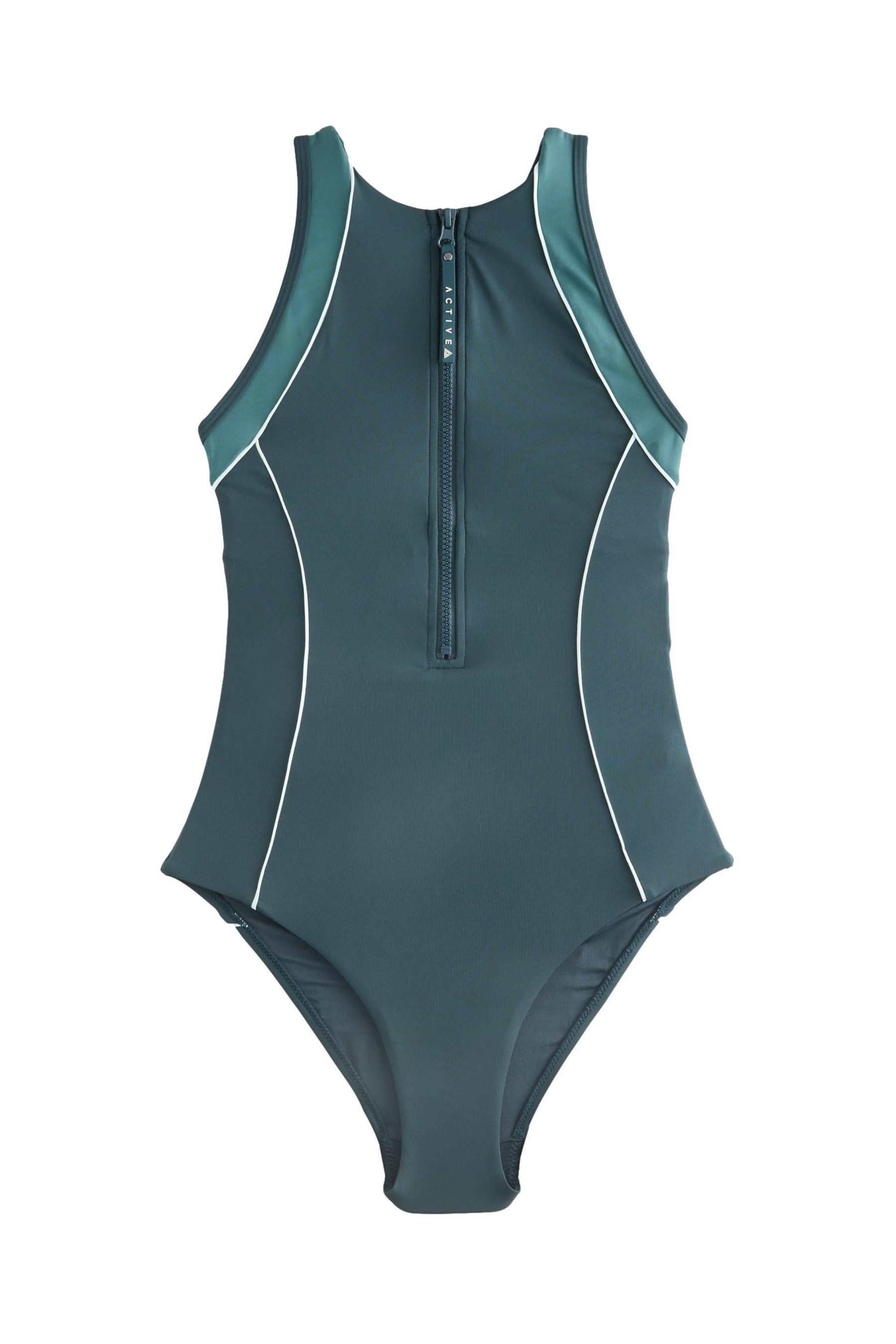 Next Badeanzug Hochgeschlossener, bauchformender Active Badeanzug (1-St) günstig online kaufen