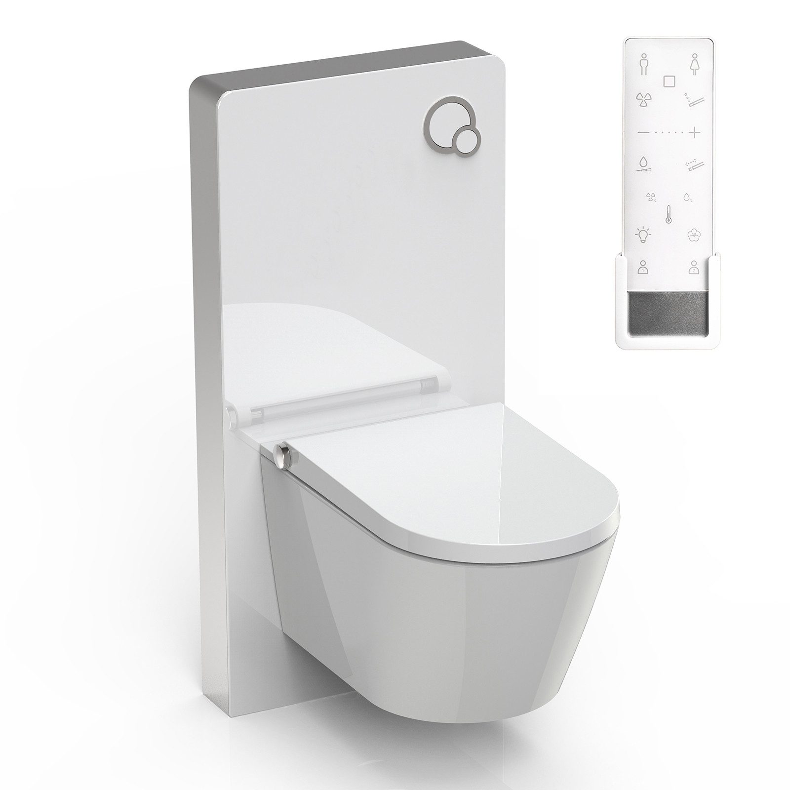 Bernstein WC-Komplettset Dusch-WC PRO+ 1102, Wandmontage (Sanitärmodul aufputz), (Sanitärmodul-Set 2-St. WC, Sanitärmodul (inkl. Spülkasten und Betätigung), Mit Sanitärmodul 805