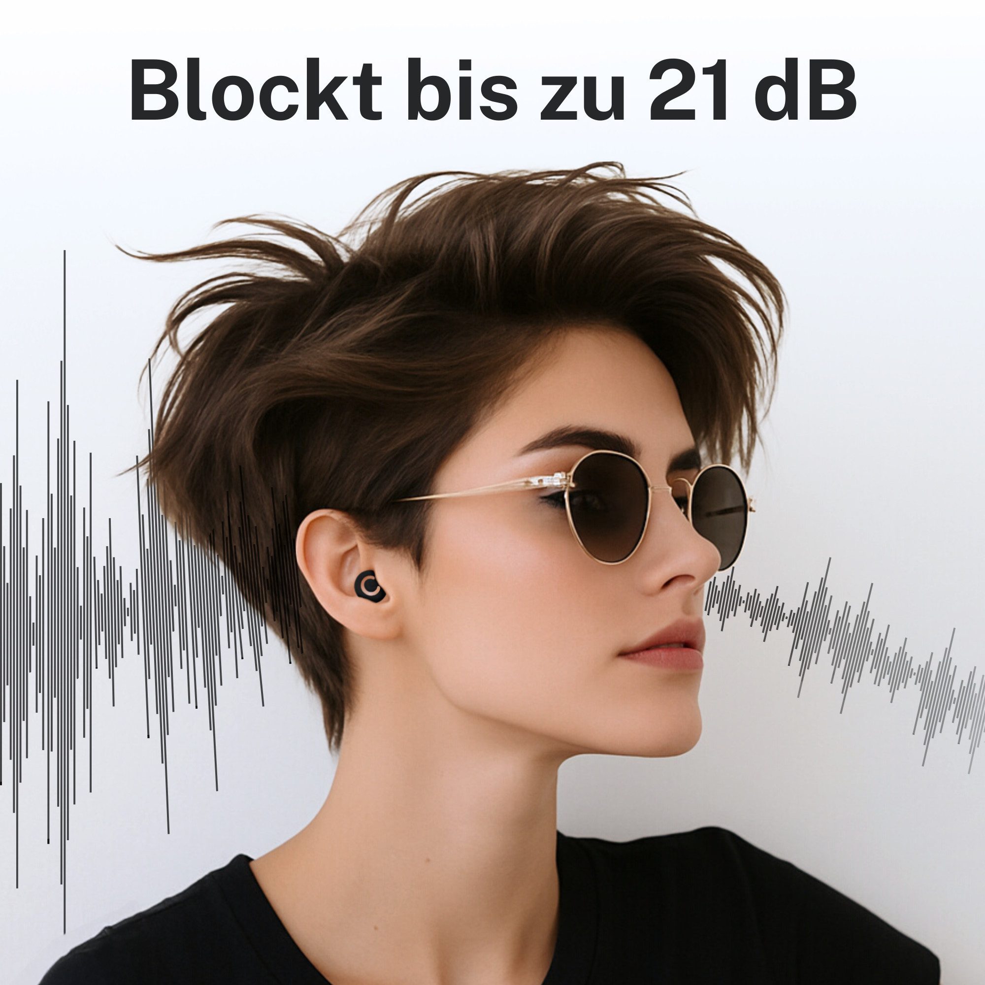 CUXCES Gehörschutzstöpsel Noise Cancelling Ohrstöpsel - 4 Größen - Schlafen, Konzerte & Flugzeug