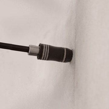 Triuso Bithalter Bitadapter magnetisch 150 mm 1/4" extra lang Sechskantschaft, (mit abnehmbarem Tiefenstop), ideal für Span- und Dämmplatten sowie Gipskarton
