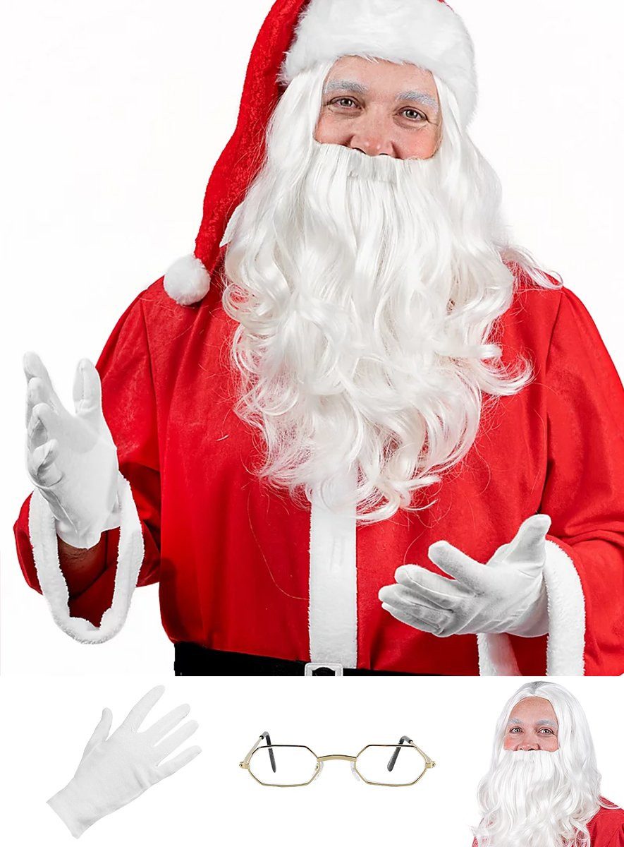 Kostüm Weihnachtsmann Accessoire-Set