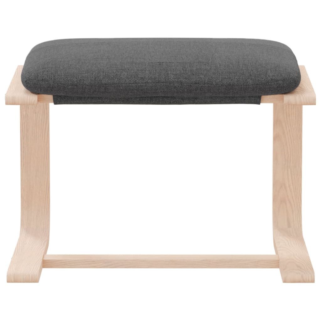 vidaXL Polsterhocker Fußhocker Dunkelgrau 51x41x40 cm Stoff (1 St) – Bild 4 von 5