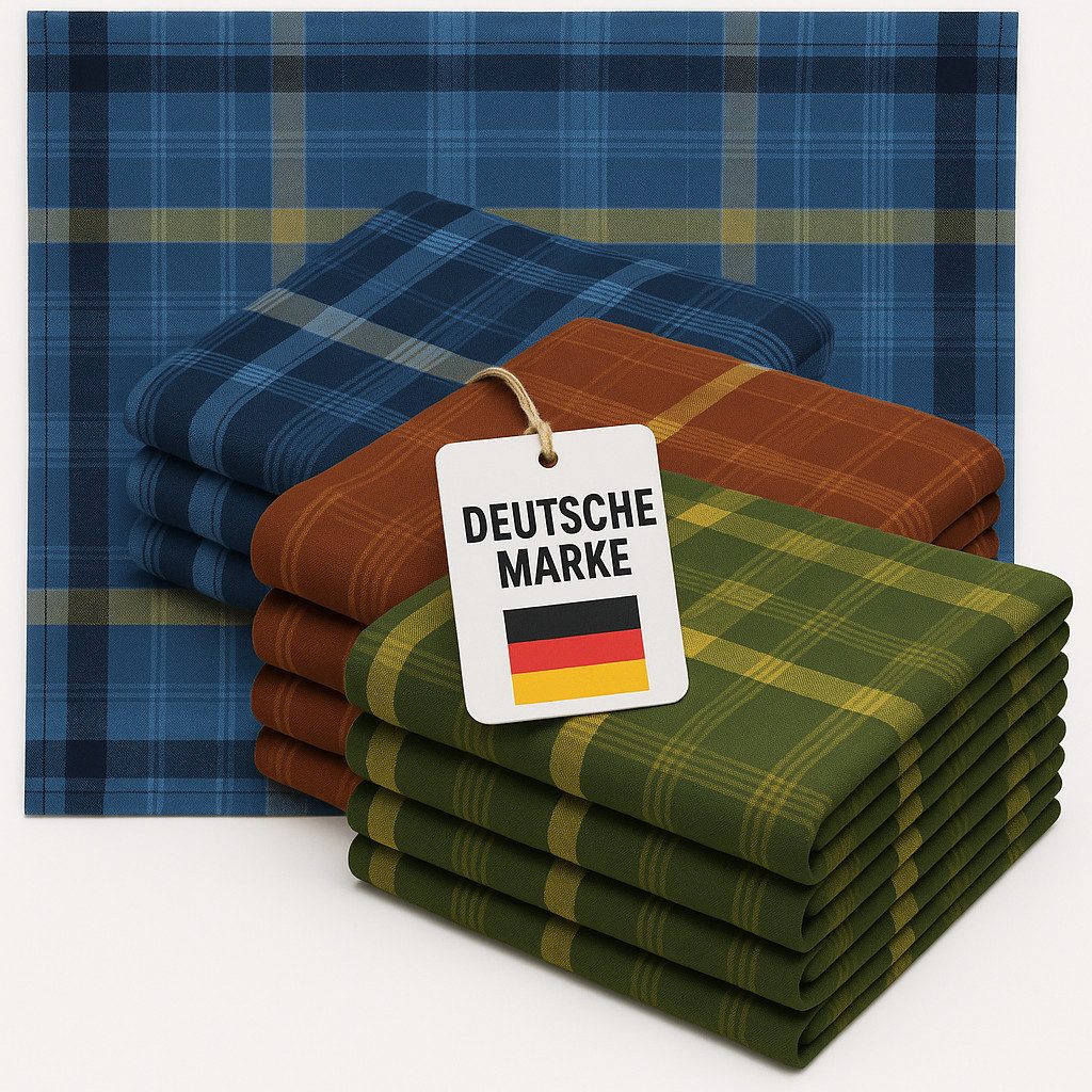 Betz Taschentuch Betz Herrentaschentücher LEO 4 40x40 cm, (Set, 12-St. 12 Stück Stofftaschentücher), 100% Baumwolle