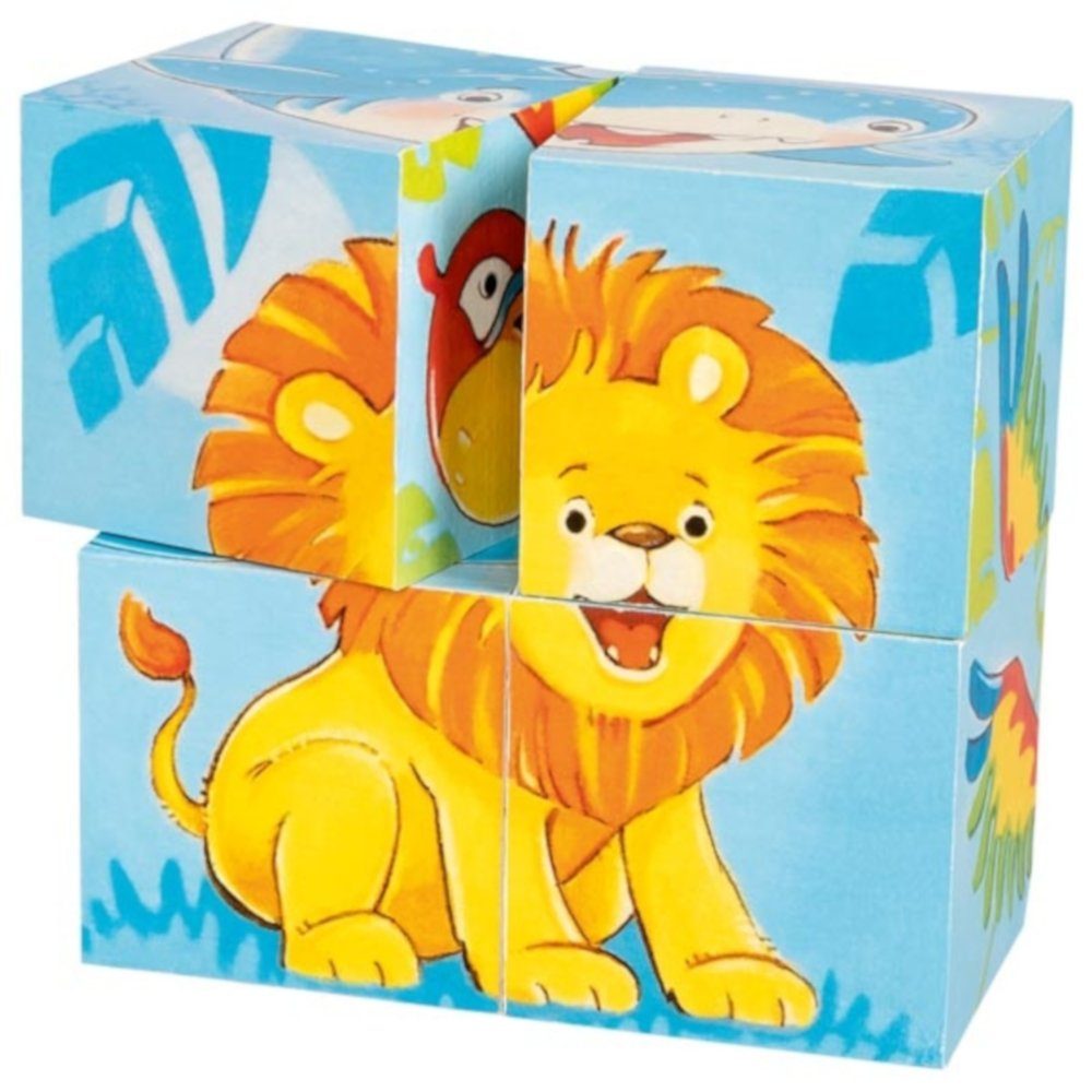 goki Würfelpuzzle Würfelpuzzle Wilde Tiere 4tlg günstig online kaufen