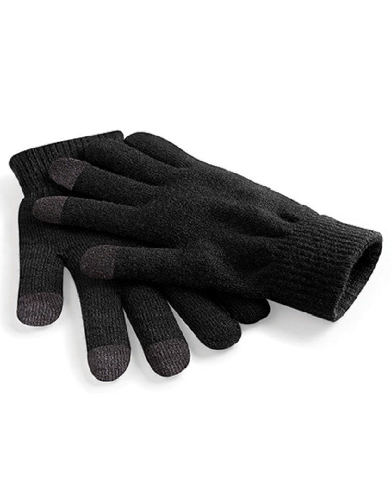 Beechfield® Strickhandschuhe Damen Winter Handschuhe / Strickhandschuhe / Winterhandschuhe Gr. S/M - L/XL - Touch-Finger Schwarz