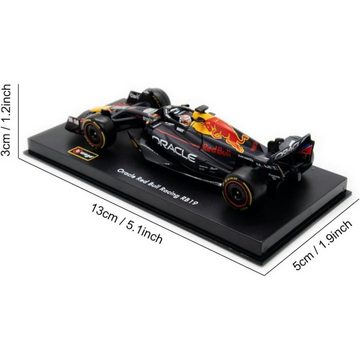 Bburago Modellauto Red Bull Racing F1 RB19 Verstappen #1, Maßstab 1:43, in Sammler-Acrylbox