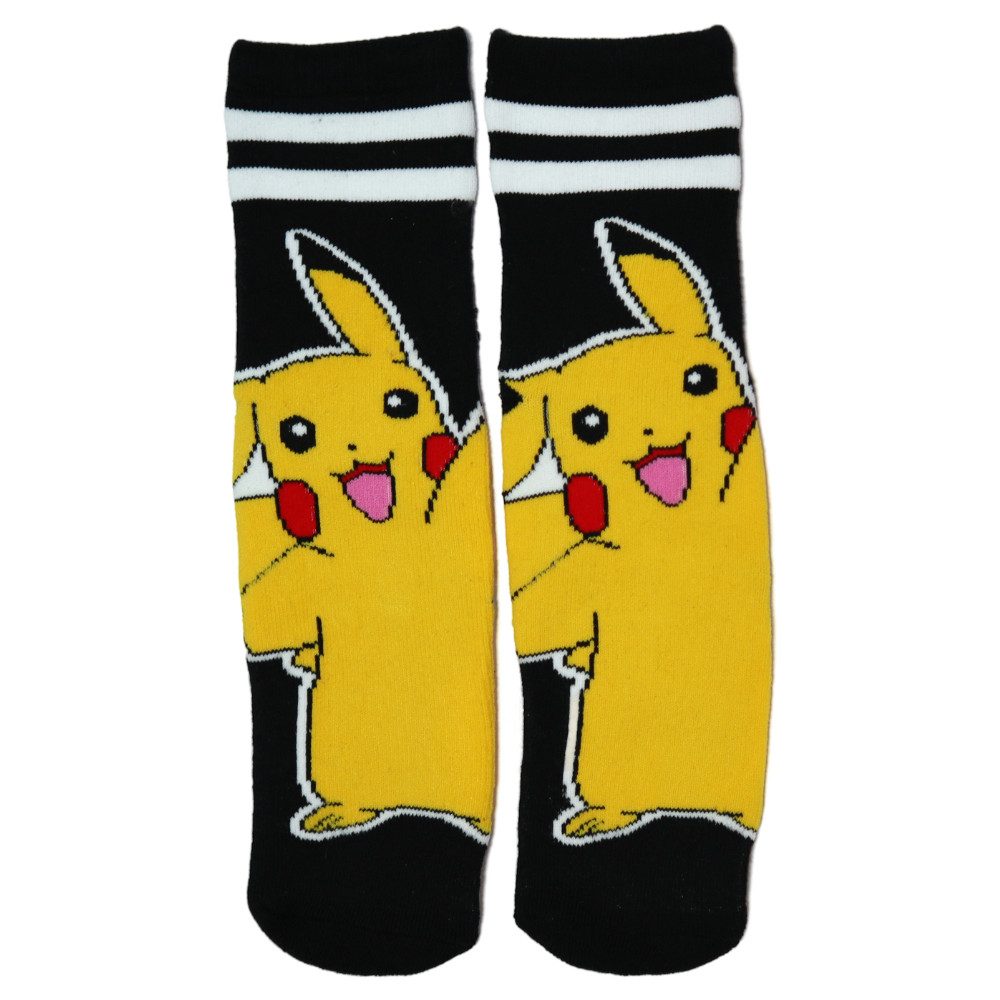 POKÉMON ABS-Socken Pokemon Pikachu Pokeball lange ABS Socken Stoppersocken 2er Pack (2-Paar) Gr. 35 bis 39