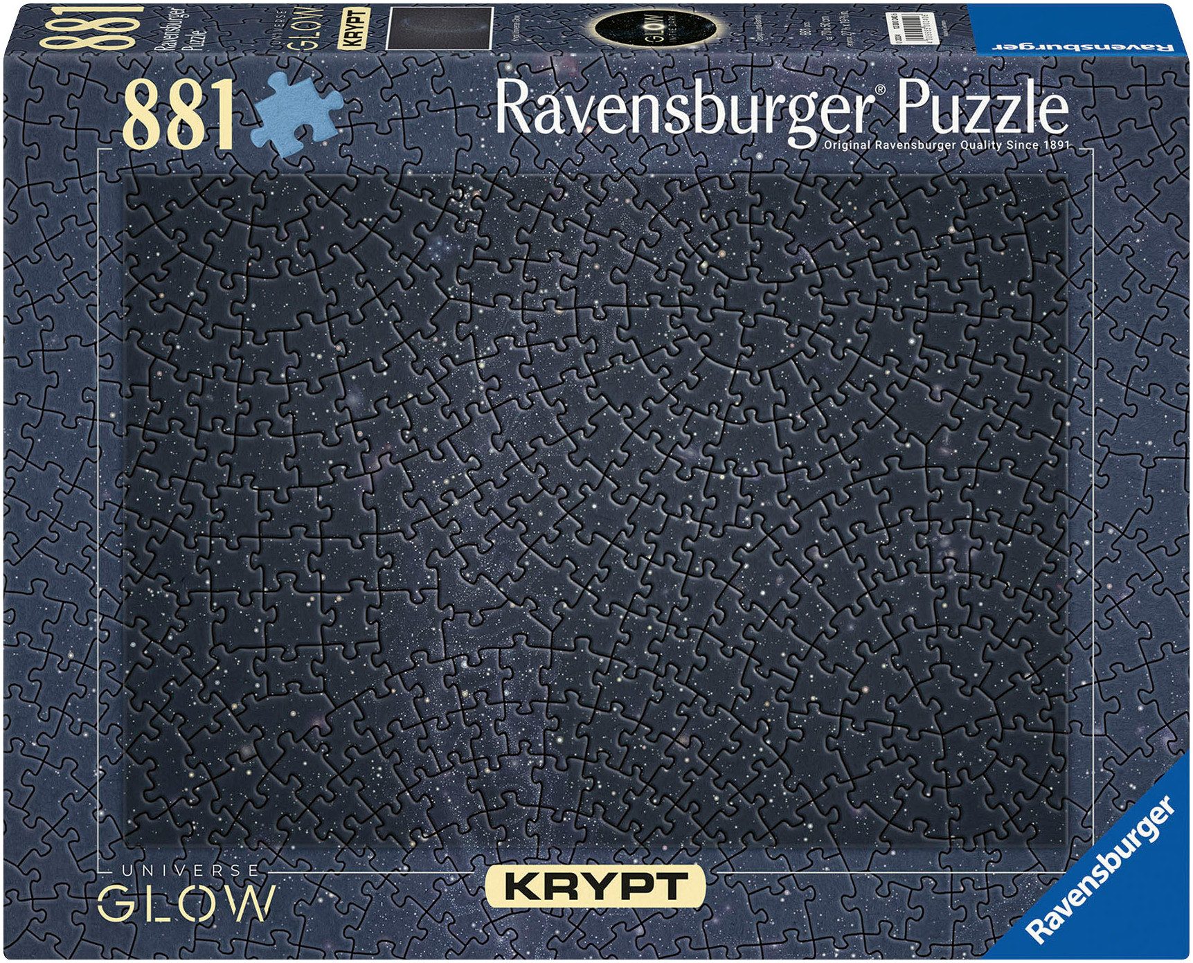 Ravensburger Puzzle Krypt Universe Glow, 881 Puzzleteile, Made in Germany günstig online kaufen