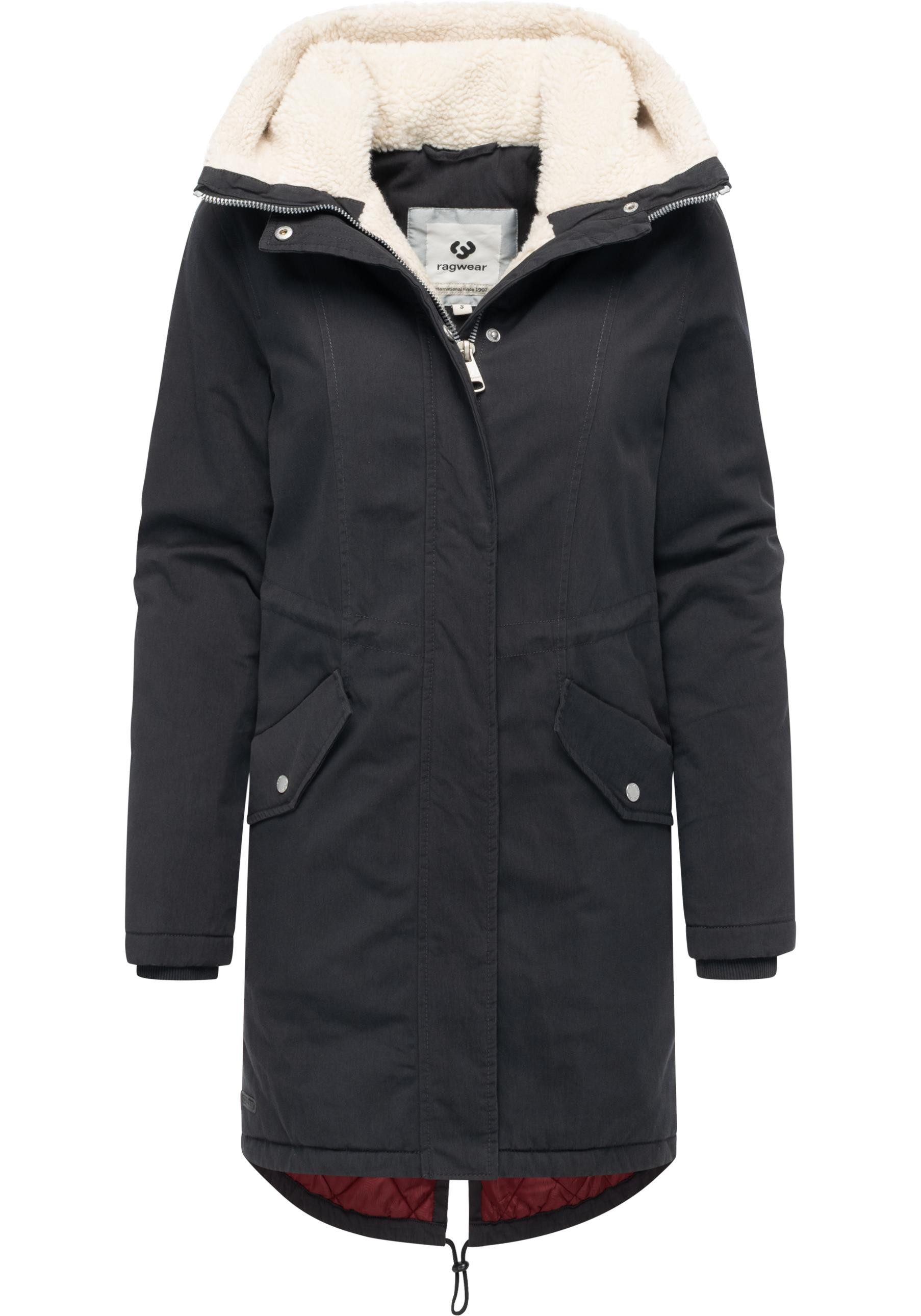 Ragwear Kurzmantel Coogle YOUMODO Kurzer Damen Wintermantel mit Rucksack-Trägern – Bild 4 von 5