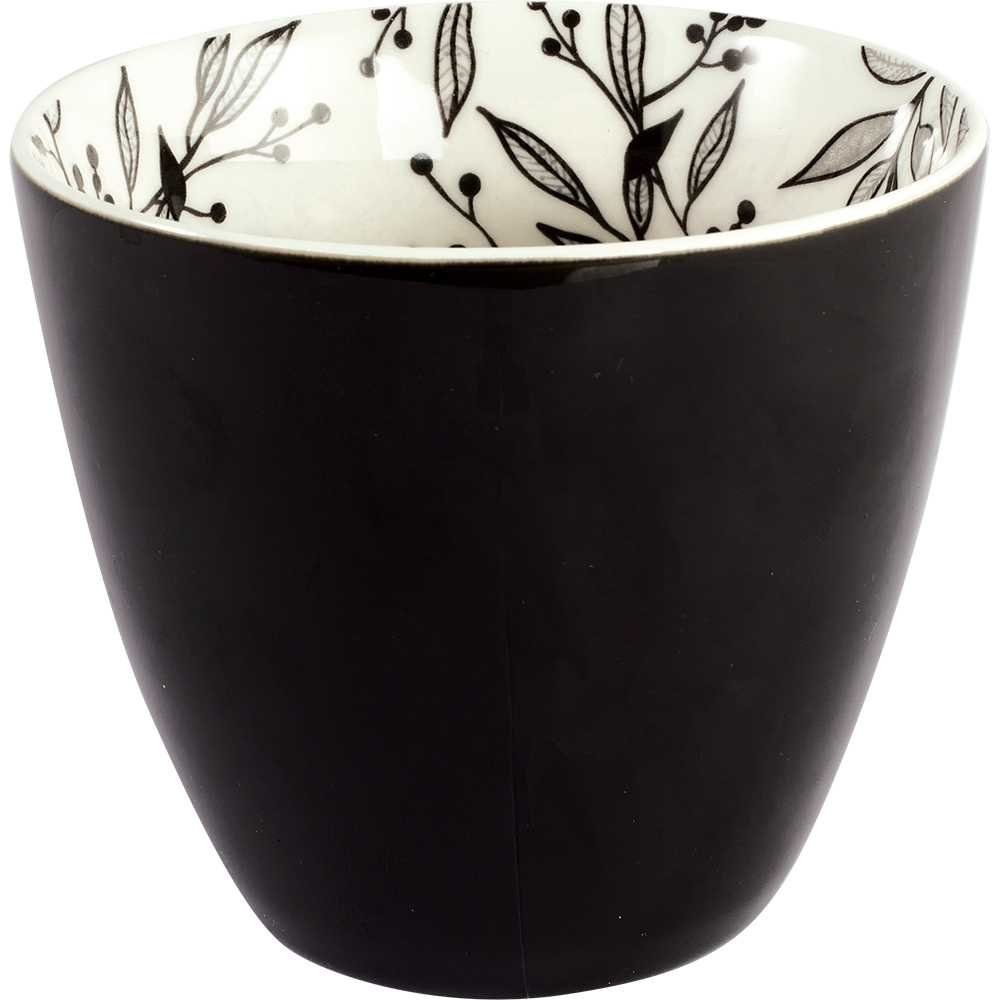 Greengate Becher Greengate Latte Cup Schwarz DREW Innenseite