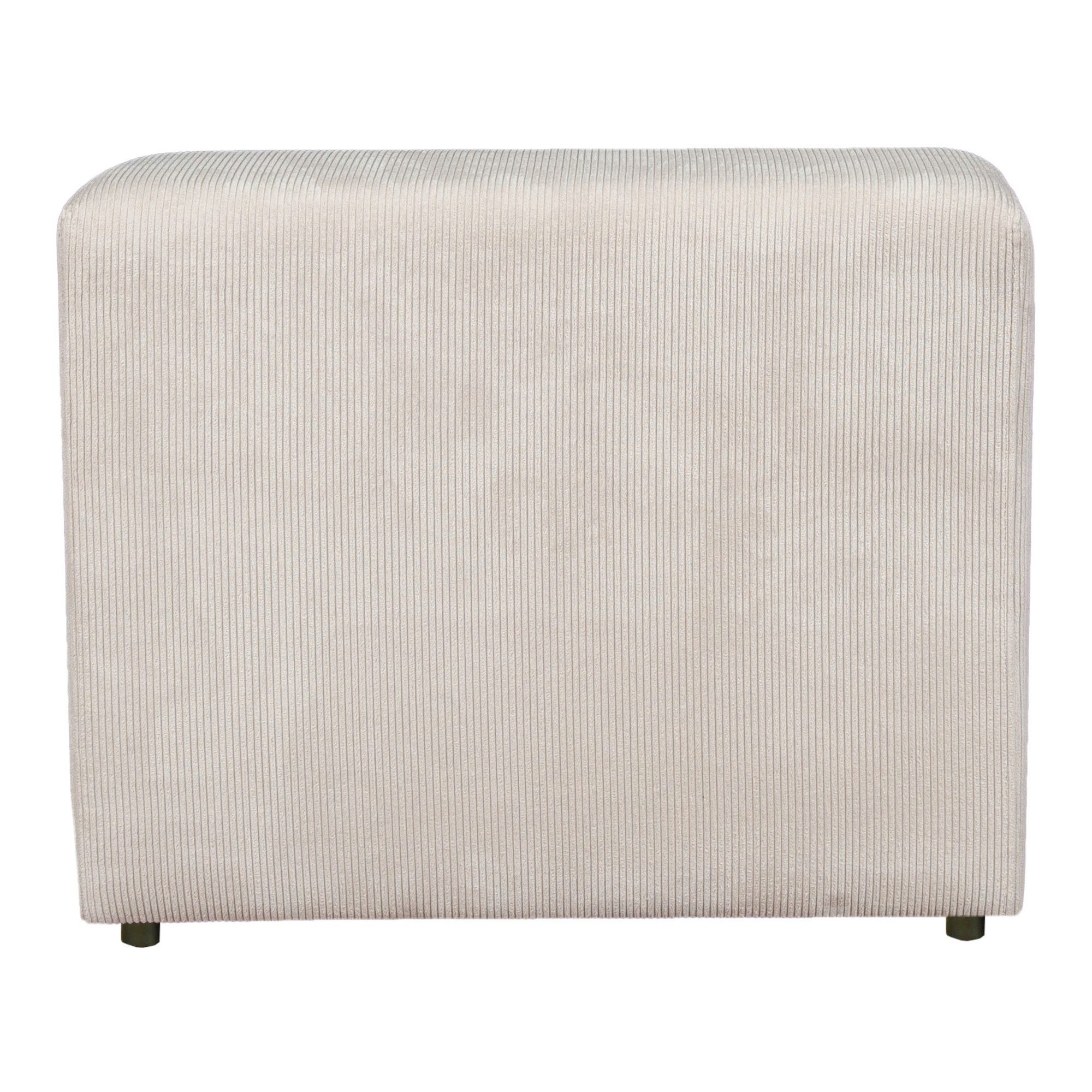 en.casa Sofaelement, »Suldal« Sofa-Modul Mittelelement Cord Beige