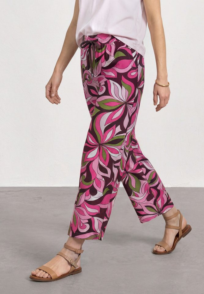 STREET ONE Stoffhose mit allover Print