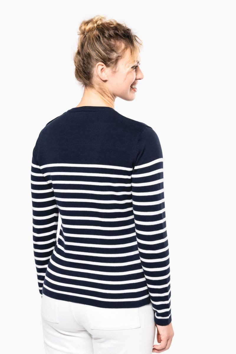 Kariban Sweatshirt Damenpullover im Marine-Stil