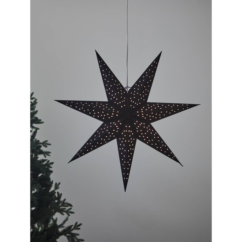 Markslöjd LED Stern Weihnachtsstern Clara schwarz Samt Durchmesser 750 mm