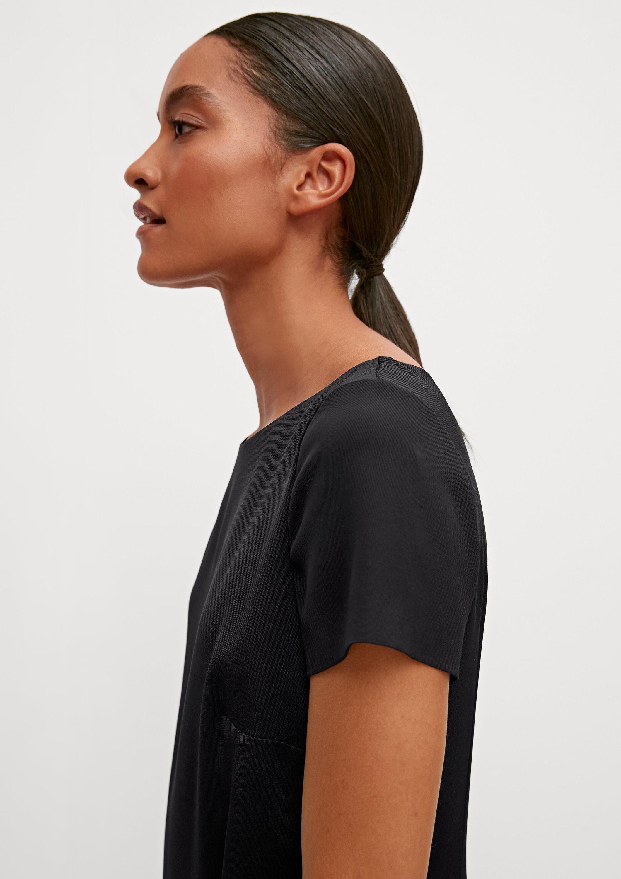 comma Minikleid Kleid Kurzes Kleid mit U-Boot-Ausschnitt