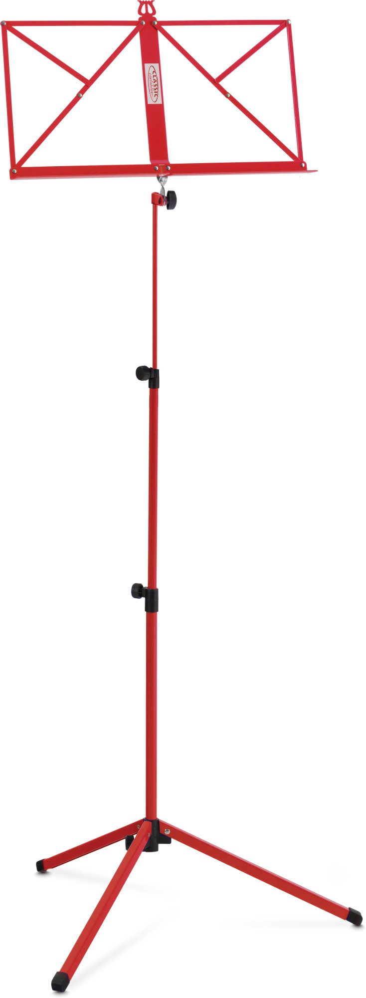 Classic Cantabile Notenpult Classic Cantabile 100 Пюпитр Medium Rot, Klappbar - Höhenverstellbar von 65-130 cm