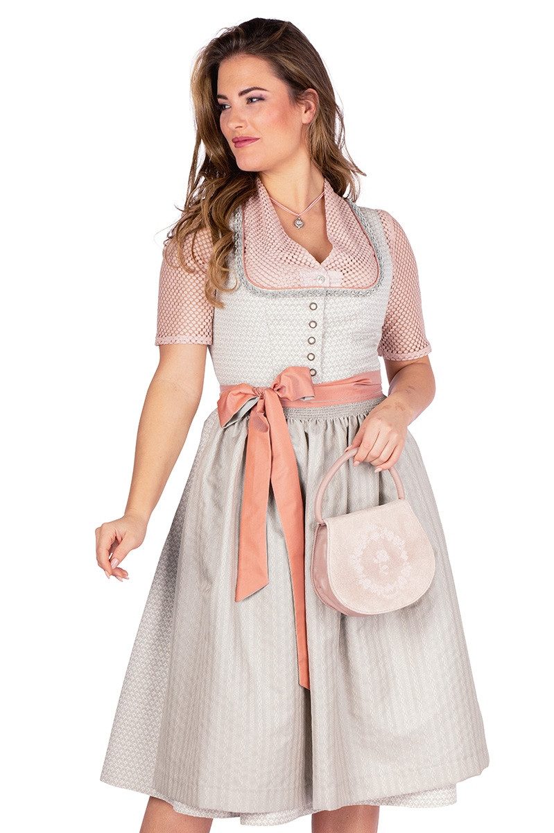 Dirndl Midi Dirndl 2tlg. - PILLERSEE - beige/lachs