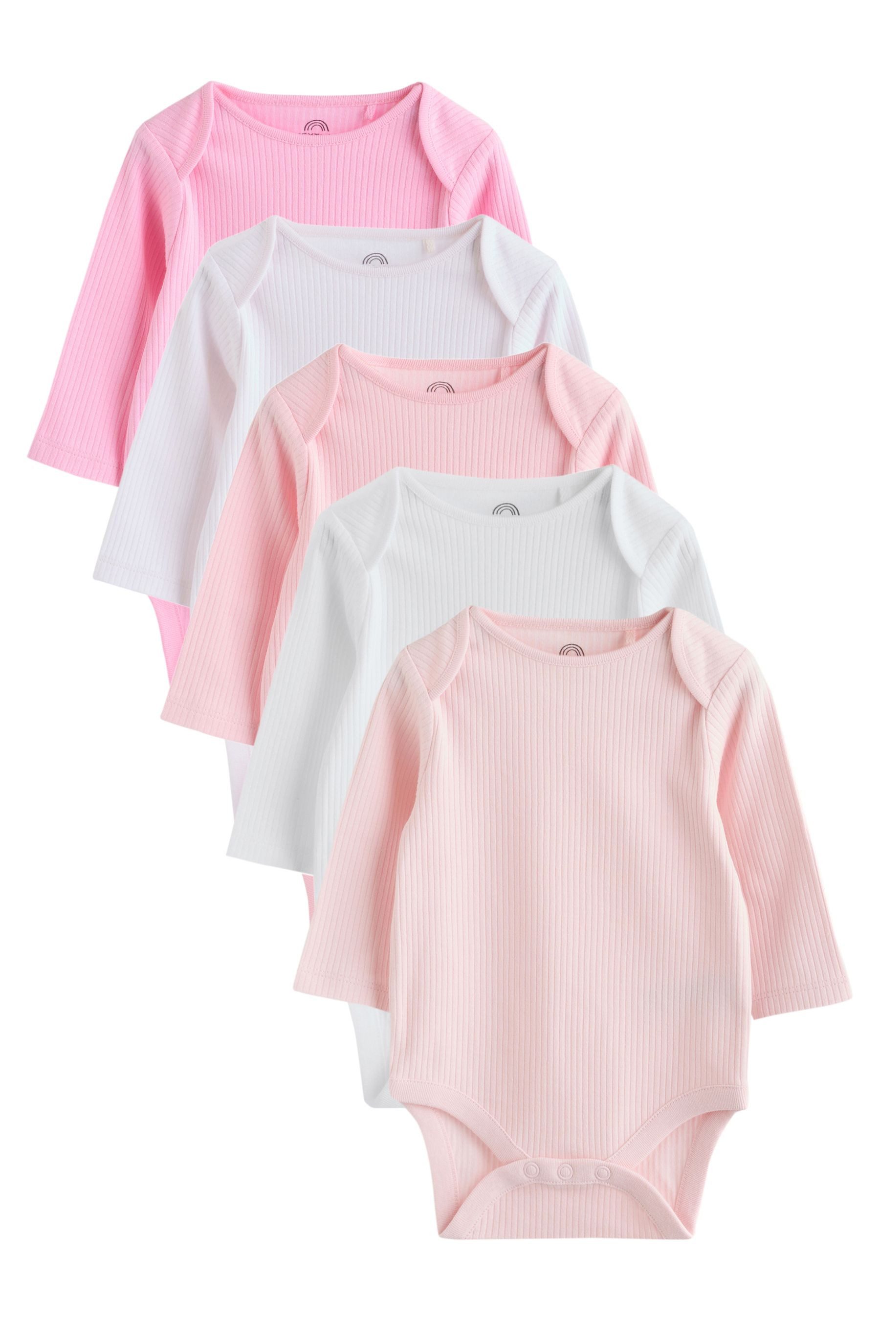 Next Langarmbody Baby-Bodys mit langem Arm, 5er-Pack (5-tlg)