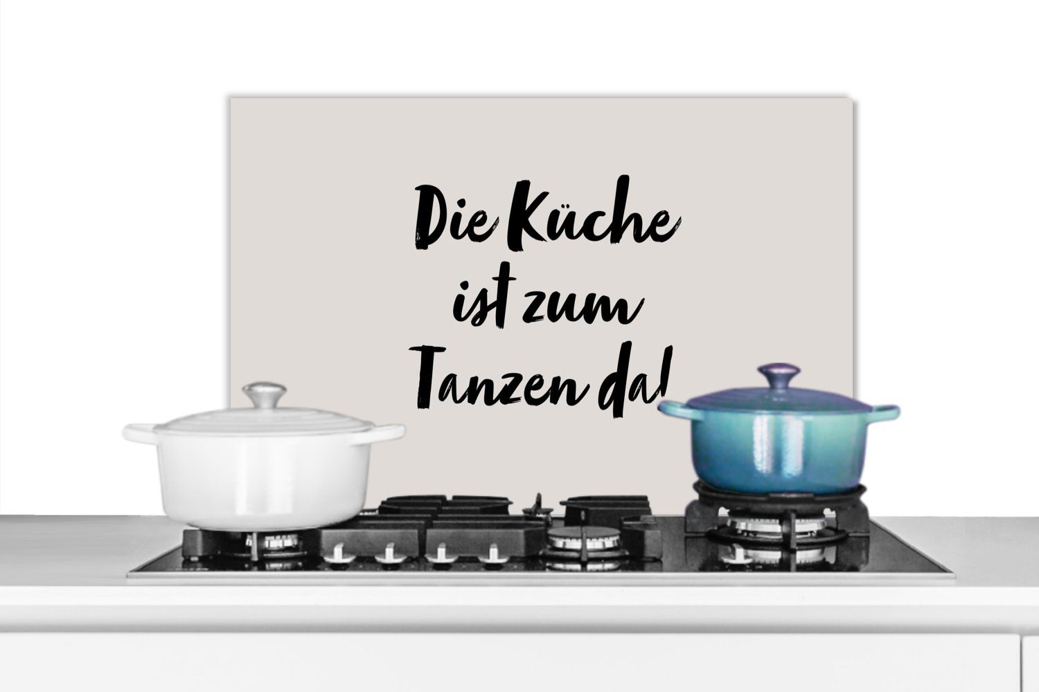 MuchoWow Küchenrückwand »Zitate Sprichwörter Diese Küche ist dazu