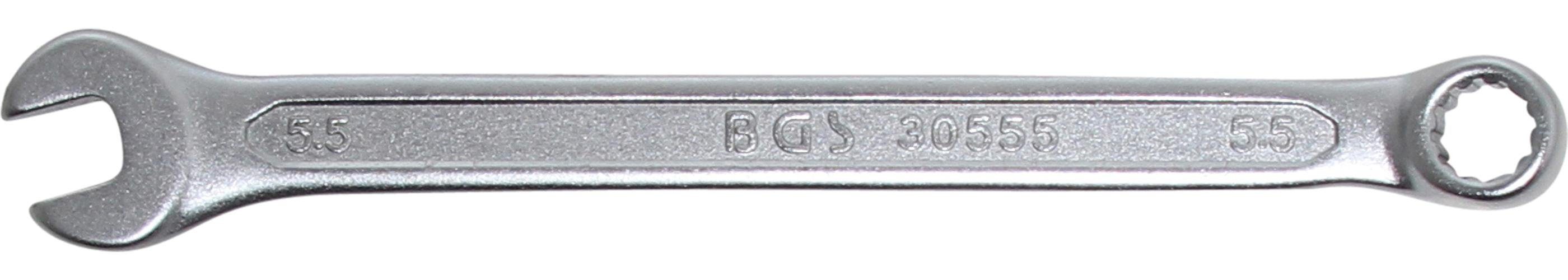 BGS technic Maulschlüssel Maul-Ringschlüssel, SW 5,5 mm